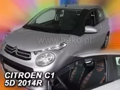 Дефлектори вікон Citroen C1 II (14-21) 5D - Heko (вставні) 4