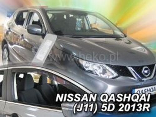 Дефлектори вікон Nissan Qashqai II (J11; 14-21) - Heko (вставні) 3