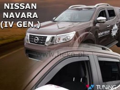 Дефлекторы окон Nissan Navara NP300 (D23; 15-) - Heko (вставные) 3