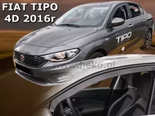 Дефлектори вікон Fiat Tipo II (15-) Sedan / Hatchback - Heko (вставні) 3