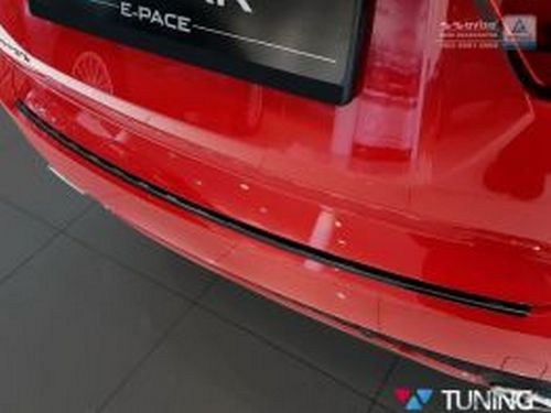 Накладка на задний бампер Jaguar E-Pace (17-) - чёрная 4