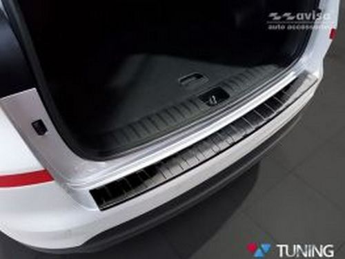 Накладка на задній бампер Hyundai Tucson III (TL; 18-20) - Avisa (чорна) 5