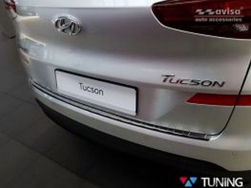 Накладка на задній бампер Hyundai Tucson III (TL; 18-20) - Avisa (чорна) 6