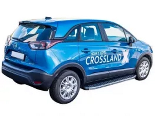 Пороги бічні Opel Crossland X (17-/21-) - BlackLine серія 4