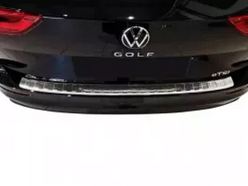 Накладка на задній бампер VW Golf VIII (20-) Універсал - Avisa (сталева) 4