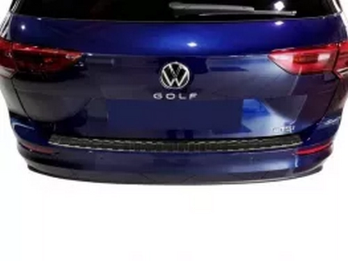 Накладка на задній бампер VW Golf VIII (20-) Універсал - Avisa (чорна) 6