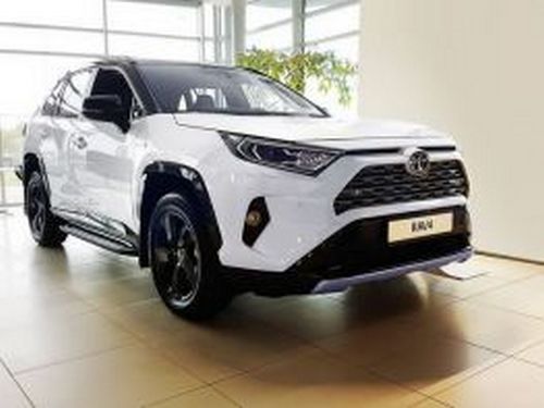 Накладки на пороги Toyota Rav4 V (XA50; 19-) - Avisa (карбон) 4