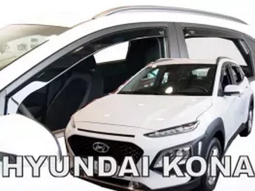 Дефлектори вікон Hyundai Kona (18-/21-) - Heko (вставні) 4