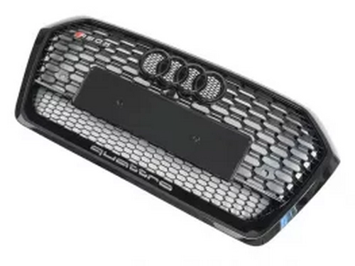 Решётка радиатора Audi Q5 II (FY; 17-21) - RS стиль (чёрная) 3