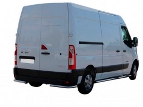 Защита задняя Opel Movano B (10-21) - углы одинарные 3