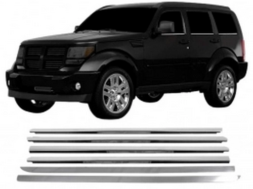 Хром нижні молдинги вікон Dodge Nitro (07-12) 1