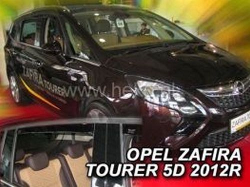 Дефлекторы окон Opel Zafira Tourer C (11-19) - Heko (вставные) 4