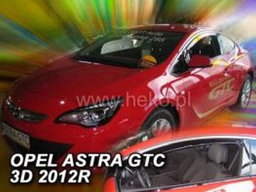 Дефлекторы окон Opel Astra J GTC (10-15) 3D - Heko (вставные) 3