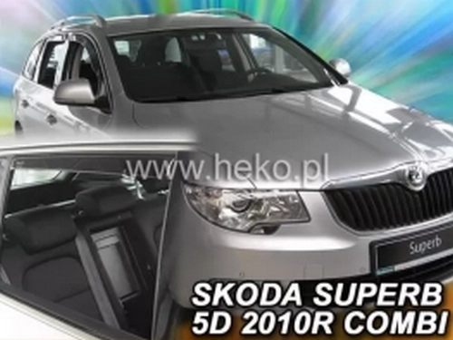 Дефлекторы окон Skoda Superb II (3T; 09-15) Универсал - Heko (вставные) 4