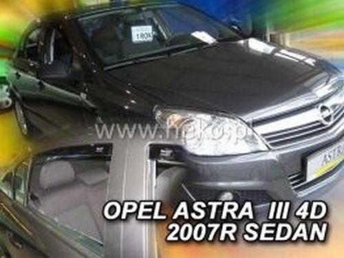 Дефлекторы окон Opel Astra H (07-14) Sedan - Heko (вставные) 3