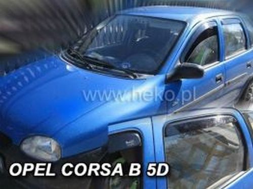 Дефлекторы окон Opel Corsa B (93-00) 5D Htb - Heko (вставные) 4