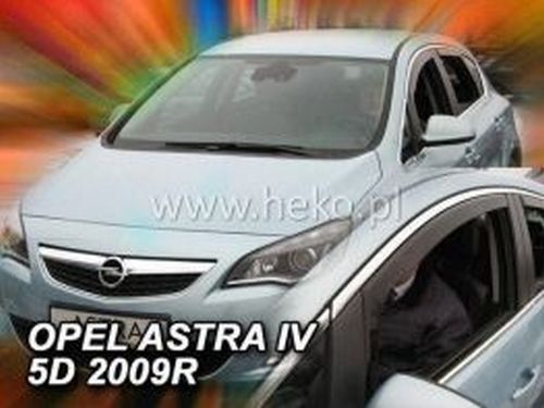 Дефлектори вікон Opel Astra J (09-15) 5D Htb - Heko (вставні) 3