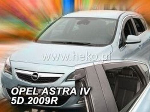 Дефлектори вікон Opel Astra J (09-15) 5D Htb - Heko (вставні) 4