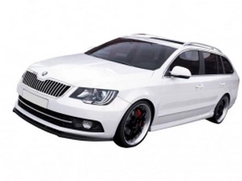 Спліттер передній Skoda Superb II (3T; 13-15) рестайлінг 3