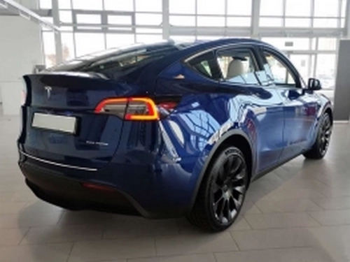 Накладка на задній бампер TESLA Model Y (20-) - Avisa (сталева) 7