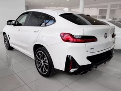 Накладка на задній бампер BMW X4 G02 M-Pack LCI (21-24) - Avisa (срібна) 7