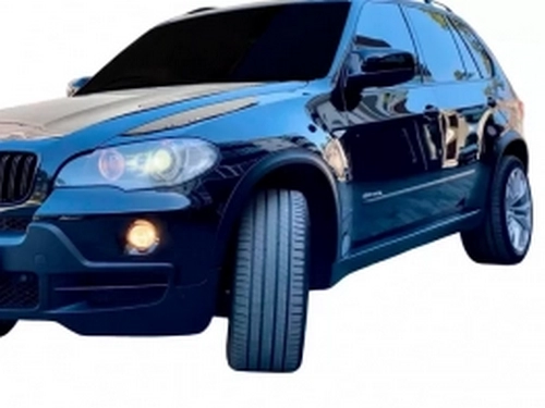 Кришки дзеркал BMW X6 E71 (08-14) - M-стиль (чорні) 4