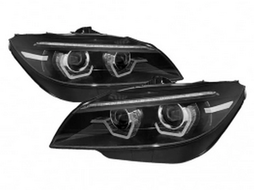 Ксеноновые фары BMW Z4 E89 (09-13) - LED DRL (чёрные) 1