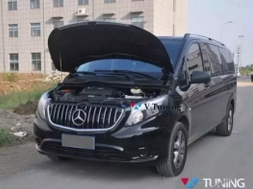 Решётка Mercedes Vito W447 (14-19) - GT (хром полоски) 3