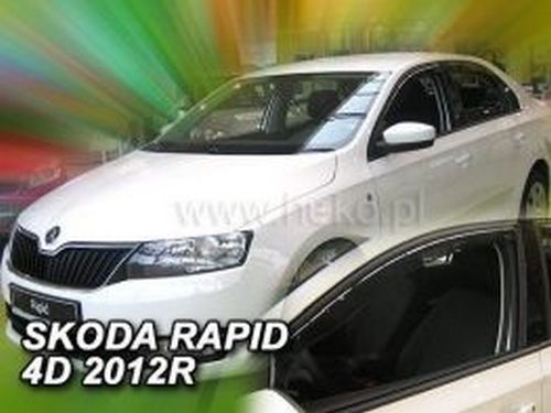 Дефлекторы окон Skoda Rapid (12-19) Liftback - Heko (вставные) 3