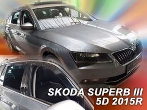 Дефлекторы окон Skoda Superb III (3V; 15-) Universal - Heko (вставные) 4