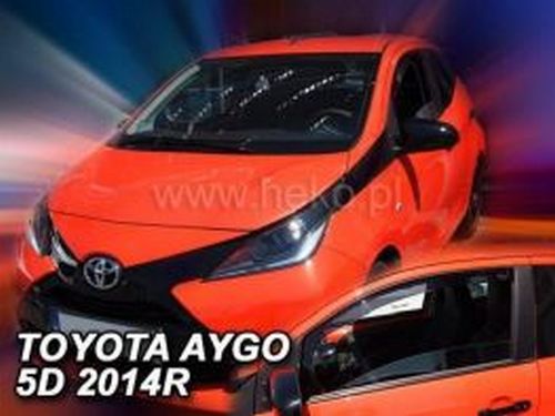 Дефлектори вікон Toyota Aygo I (05-14) 5D - Heko (вставні) 3