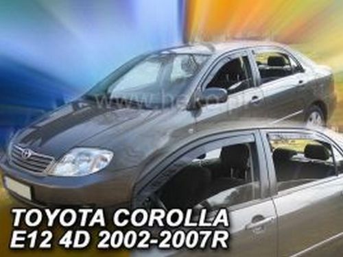 Дефлекторы окон Toyota Corolla E12 (02-07) Sedan - Heko (вставные) 4