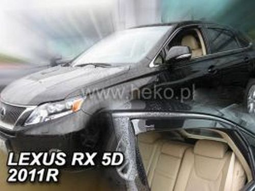 Дефлектори вікон Lexus RX III (AL10; 09-15) - Heko (вставні) 4