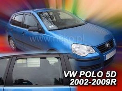 Дефлектори вікон VW Polo Mk4 (01-09) 5D Htb - Heko (вставні) 4