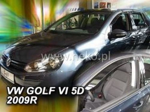 Дефлекторы окон VW Golf VI (08-12) 5D Htb - Heko (вставные) 3