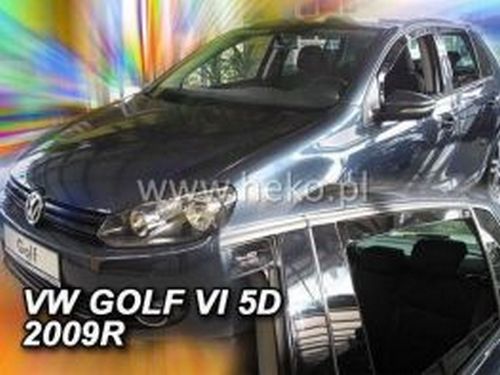 Дефлекторы окон VW Golf VI (08-12) 5D Htb - Heko (вставные) 4