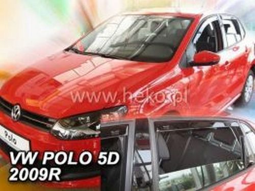 Дефлектори вікон VW Polo V (09-17) 5D Htb - Heko (вставні) 4