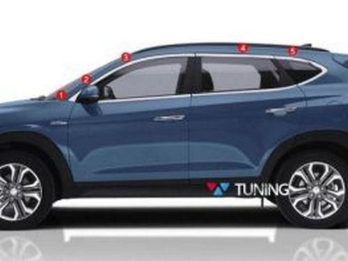 Хром верхние молдинги стёкол HYUNDAI Tucson III TL (16-20) 2