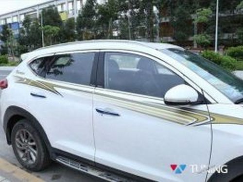 Хром полная окантовка стёкол HYUNDAI Tucson III TL (16-20) 2