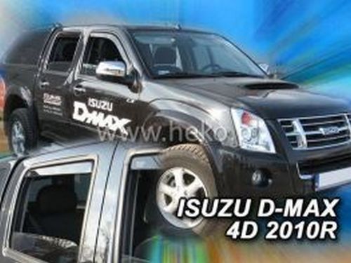 Дефлектори вікон Isuzu D-Max (06-12) 4D - Heko (вставні) 4