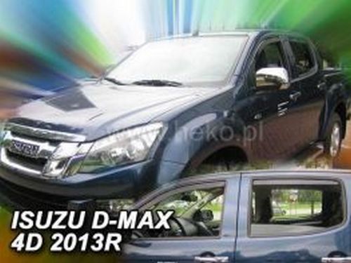 Дефлектори вікон Isuzu D-Max II (12-19) 4D - Heko (вставні) 3