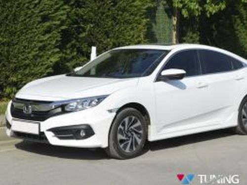 Углы на передний бампер HONDA Civic 10 (16-18) Sedan 4