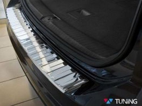 Накладка на задній бампер VW Touran II (5T; 15-/20-) - Avisa (сталева) 6