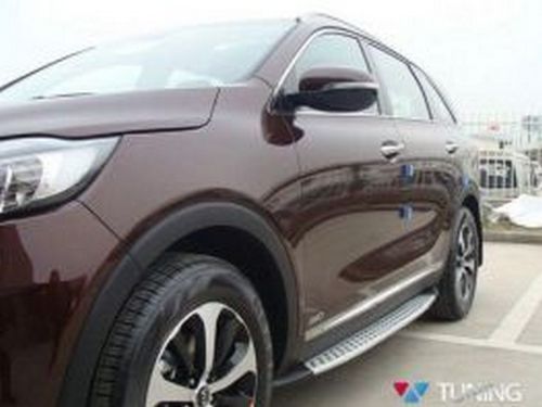 Пороги боковые KIA Sorento III (2015+) - BMW стиль 2 2