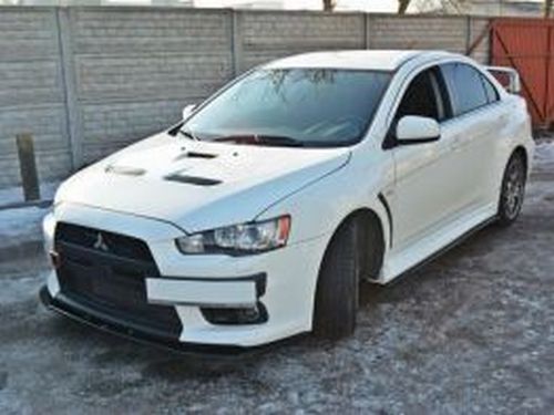 Спліттер передній Mitsubishi Lancer Evo X (07-15) 4