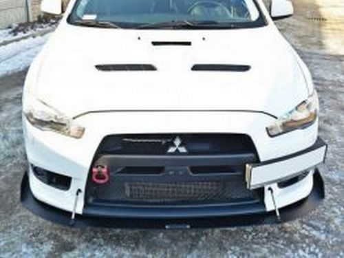 Спліттер передній Mitsubishi Lancer Evo X (07-15) - Racing 3