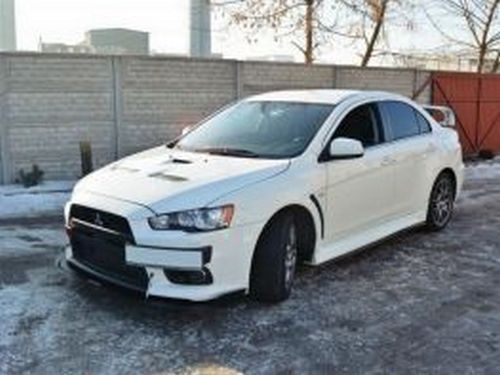 Спліттер передній Mitsubishi Lancer Evo X (07-15) - Racing 4