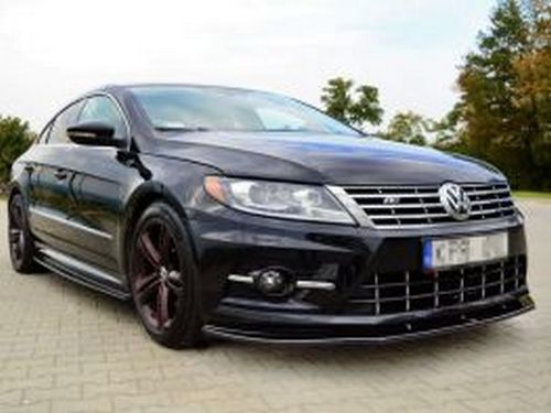 Спліттер передній VW Passat CC R-Line (12-17) 3