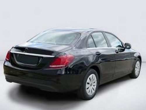 Накладка на задній бампер Mercedes C W205 (14-21) Sedan - Avisa (чорна) 7