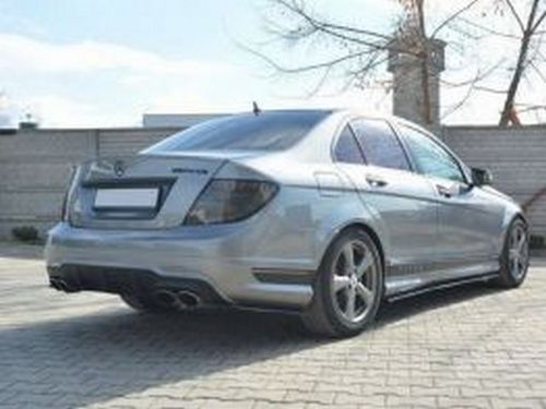 Задні бічні спліттери Mercedes W204 C63 AMG / AMG-Line (07-14) 4